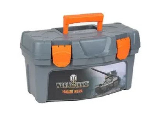 Ящик для инструментов Blocker World of Tanks 16 дюймов серо-свинцовый 7004